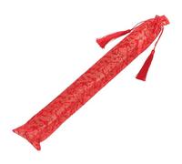 Warmhm Thickened Red Dragon Pattern Mahjong Pusher Sleeve Soft Cloth Rack Protector Portable Storage Bag for American Foldable Game Supplies