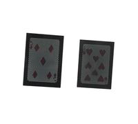 Warmhm Trick Prop Disappear Box Changing Playing Cards Vanishing Case Close Up Novelty Toy Black