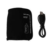 Warmhm USB Car Bottle Warmer Heater with Carbon Fiber Fast Heating Fit Portable Travel Milk Warmer with Hook for Easy Carrying Mini Temperature Programmer