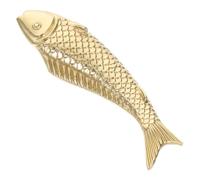 Warmhm Vintage Brass Fish Drawer Handles Decorative Knobs for Furniture Cabinet Doors Closet Cupboard Easy Install Decorative Drawer Pulls for Home Office Commercial Use Chic Unique