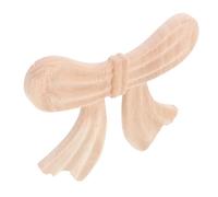 Warmhm Vintage French Bow Wood Carved Onlays Unpainted Appliques for DIY Wall Mirror Door Cabinet Mantel Bed Dresser Ceiling Decor with Relief Design and Handcrafted Detailing