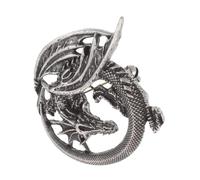 Warmhm Vintage Gothic Dragon Brooch Pin with Lightweight Medieval Punk Clothing Accessory Style Lapel Badge for Men Versatile Everyday and Special Occasion Wear