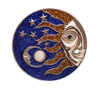 Warmhm Vintage Handmade God of Sun Brooch Durable Lightweight Jewelry Pin for Men and Women Elegant Clothes Decoration Accessory for Parties Daily Wear and Performances
