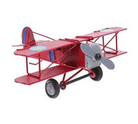 Warmhm Vintage Iron Airplane Model for Retro Metal Aircraft Decor Educational Keepsake for Home Decoration and Birthday Parties Sturdy Design for Imaginative Play