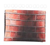 Warmhm Vintage Tile Pattern Shower Curtain Thickened Decorative Bath Curtain for Home Bathroom Retro Style Comfortable Texture for Motel Camper Hotel Use