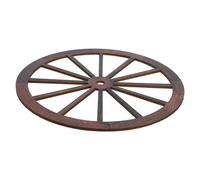 Warmhm Vintage Wooden Wheels Wall Art Ornament Rustic Wooden Wagon Wheel Wall Decor Made of Wood Easy Installation Home Decorating Garden