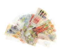 Warmhm Washi Stickers and Beautiful Patterns 2 Sets for Scrapbooking with Vintage Style, Simple Design for Notebooks and Schedule Books Decoration