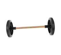 Warmhm Wheelie Bin Wheels Replacement for Outdoor Trash Cans, Featuring Smooth Movement and Excellent Performance with Sturdy Rubber Material and Hollow Shaft Design, Suitable for 240l Random Color