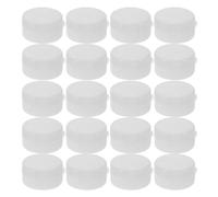 Warmhm White Balls Insert for Baby Toys, 2.0cm Flat Noise Maker Replacement Parts, Infant DIY Shaking Accessories, 20pcs Set for Craft and Doll Repair
