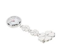 Warmhm White Five Heart Fob Watch Clip-on Lapel Brooch Pocket Watch 9x2.8cm Decorative Badge for Doctors Healthcare Professionals