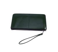 Warmhm Women Zipper Buckle Clutch Purse Mobile Handbag Holder with Adjustable Belt and Hand Strap - Luxurious Oil Wax Leather Wallet for Daily Use, Work Or Evening Outings