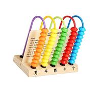 Warmhm Wooden Abacus Creative Calculation Game for Early Math Learning Tool Cognitive Development Safe Beads Educational for Boys