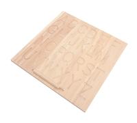 Warmhm Wooden Alphabet Tracing Board Double-sided Letter Practice Tool with Pen for Preschool Learning Montessori Educational Cognitive Skill Development
