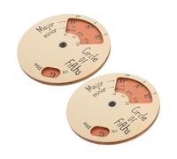 Warmhm Wooden Circle of Fifths Melody Tool 2pcs Set Musician Chord Wheel for Guitar Piano Instruments Brown