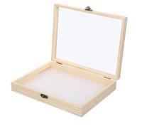 Warmhm Wooden Insect Display Box 26X20Cm Large Specimen Collection Case with Lid for School Science Projects and Insect Mounting Display