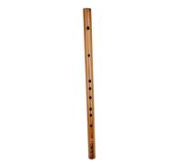 Warmhm Wooden Piccolo Flute in D Key for Beginners with Soft Velvet Carrying Bag, Practical Small Vertical Wooden Wind Instrument for Music Learners and Education
