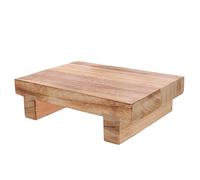 Warmhm Wooden Step Stool One Step Stool Non Slip Poop Stool Elderly Bedside Safety Foot Stool for High Beds Riser Safety Stepping