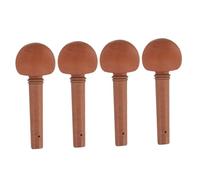 Warmhm Wooden Violin Tuning Pegs Easy Replacement 4pcs Replacement with Comfortable Grip and Integrated Design for 3/4-4/4 Violins
