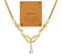 Warmhope Heavenly Seraphic Wings Pendant for Daily Refinement & Special Occasions - good Gifts for Her, Symbolizing Protection & Grace with Divine Charm, Universal Size, Brass, No Gemstone