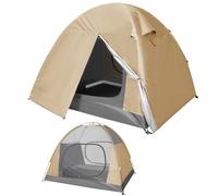 Warmiehomy 1-2 Man Camping Tent, Lightweight Backpacking Tent | PU5000mm Waterproof Protection, Windproof, Breathable 2 Doors, Double Layer, Easy Set Up, for Outdoor Traveling Hiking
