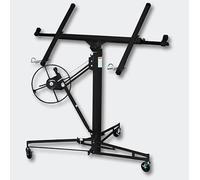 Warmiehomy 11FT Heavy Duty Drywall Lift Plaster board lifter Panel Hoist Jack Tool Lifter Construction Tool Black