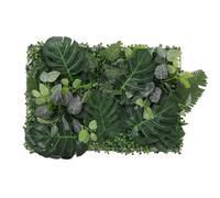 Warmiehomy 1pcs Artificial Plant Living Wall Panels 40x60cm Fake Evergreen Hedge Screening Garden Fence Privacy Covering DIY Decoration for Indoor&Outdoor Bedroom Livingroom Office Decoration