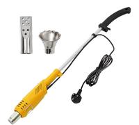 Warmiehomy 2000W Electric Weed Burner, Professional Garden Weed Burner Tool for Patio, Garden, Driveway, 650°C Max Temperature Weed Remover & Killer Tool Flame Weeder with 2 Nozzles, Yellow