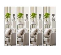 Warmiehomy 3 Pieces Self Adhesive Mirror Tiles 30x30cm Acrylic Stick on Removable Wall Mirror Stickers for Home Decoration, 4 Packs