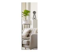 Warmiehomy 3 Pieces Self Adhesive Mirror Tiles 40x40cm Acrylic Stick on Removable Wall Mirror Stickers for Home Decoration