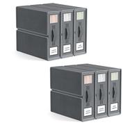 Warmiehomy 6 Pack Bedding Storage Foldable Bed Sheet Organiser with Zipper and Handle, Oxford Bedsheet Organiser Under Bed Storage for Queen King Sheets Duvet Cover Set Blanket Clothes, Grey