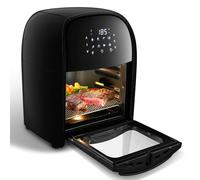 Warmiehomy Air Fryer Oven With Rotisserie 12L Touchscreen Digital Air Fryer, 8 Presets 1800W, Non-Stick, 60 Min Timer, 80-200℃ Temp. Control, No Oil, Dishwasher Safe Baskets, Auto Shutoff