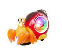 Warmiehomy Baby Crawling Crab Toy Interactive Music Light Toys For Babies Toddlers Toy for 1 2 3 Years Old Boy Girl Age 4-6 Birthday Gifts Musical Moving Walking Sensory Toys For Kids
