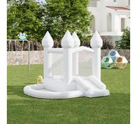 Warmiehomy Bouncy Castle with Slide Trampoline and Ball Pit Indoor Outdoor Bouncing House for Kids Age 3-8 Wedding Photo Booth for Garden Park Backyard Wedding Birthday Party Gift