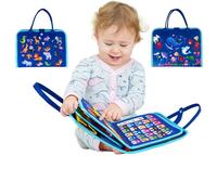 Warmiehomy Busy Board Montessori Toys For Toddlers, Educational Learning Activity Sensory Board For 1 2 3 Year Old Boys Girls, Motor Skills Learning Toy Kid Travel Essentials Gifts Blue Big Whale