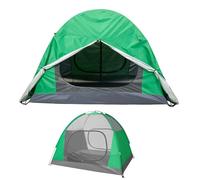 Warmiehomy Camping Tent, 2 Man Tent for Camping, Two Doors Backpacking Tent, Easy Set Up, 3 Season Waterproof Dome Tents for Outdoor Traveling Beach Hiking Mountaineering, Green