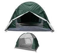 Warmiehomy Camping Tent, 2 Man Tent for Camping, Two Doors Backpacking Tent, Easy Set Up, 3 Season Waterproof Dome Tents for Outdoor Traveling Beach Hiking Mountaineering, Deep Green