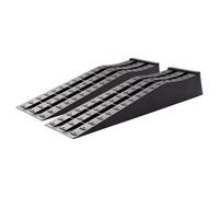 Warmiehomy Car Ramps Set of 2, Heavy Duty Motorhome Levelling Ramp, 3 Tons Portable Curb Ramps for Car, Caravan, 80 x 20 x 12 cm, Black