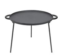 Warmiehomy Cast Iron Griddle Pan with 3 Legs,35cm Non-Stick Grill Pan Dosa Pan Pizza Crepe Pan,Baking BBQ Skillet with Handles for Oven Gas Induction Electric Hob,Round
