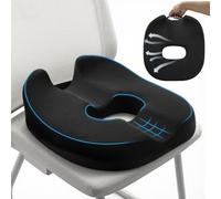 Warmiehomy Coccyx Cushion for Tailbone Pain, Large Donut Hemorrhoids Cushion Ergonomic Office Chair Cushion, Memory Foam Seat Cushion for Sciatica Pressure Relief, Car Seat, Wheelchair