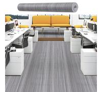 Warmiehomy Floor Tiles Self Adhesive Vinyl Flooring,60cmX10m Peel and Stick Waterproof Flooring Tiles Roll for Bedroom Living Room Kitchen Floor (Grey-Cyan)