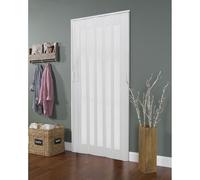 Warmiehomy Folding Door Sliding Concertina Door Clear PVC Plastic Features Artistic Patterned Internal Doors Panel Divider(Clear, Thickness 10mm)