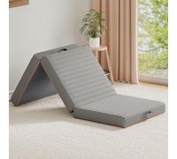 Warmiehomy Folding Mattress Small Single, 10CM Foldable Memory Foam Mattress with Washable Cover, Portable Trifold Floor Mattress for Travel, Camping, Guest, Dorm, Studio, Home, Caravans