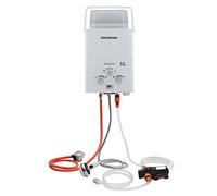 Warmiehomy Gas Water Heater 5L Instant Gas Water Heater with 12V Water Pump Propane Portable Camping Shower Outdoor Camping RV Trip Horse Washing