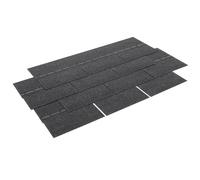 Warmiehomy Grey Roofing Tiles Self-Adhesive Asphalt Roof Felt Shingles