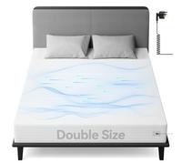Warmiehomy Grounding Fitted Sheet, Double Size Grounding Mat Earthing UK Grounding Sheets, 10% Silver Fiber & 90% Organic Cotton, Grounding Bed Sheet for Improving Sleep,White (Double - 135 * 190cm)