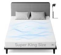 Warmiehomy Grounding Fitted Sheet, Super King Grounding Mat Earthing UK Grounding Sheets, 10% Silver Fiber & 90% Organic Cotton, Grounding Bed Sheet for Improving Sleep,White (Super - 180 * 200cm)