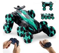 Warmiehomy Hand Gesture Remote Control Cars for Boys Age 6-13 8WD RC Stunt Car 2.4GHz Remote Control, LED Light Music Spray, 360° Rotating RC Drift Car Toys for 3 4 5 6 7 8 9 Year Kids Gift