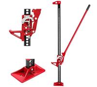 Warmiehomy Heavy Duty 3 Tonne Farm Jack 48", 100cm Max Height Ratchet Jack, Off-Road Utility Jack for Tractors Trucks 4x4 SUV, Durable Steel Lifting Jack