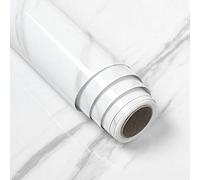 Warmiehomy Marble Peel and Stick Wallpaper - Self-Adhesive, Sticky Back Plastic Roll, 60cm x 5m, for Furniture, Kitchen, Worktops