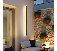 Warmiehomy Outdoor Wall Lights, Aluminium & Acrylic LED Wall Lamp, IP67 Waterproof Outside Lights, 3000K Hardwired Exterior & Indoor Wall Light for Garden, Yard, Villa, Porch, Hallway, Garage, 180cm